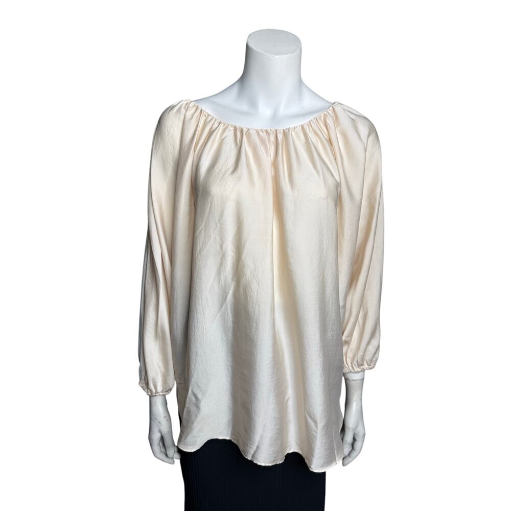 Hatch Maternity Blouse The Deanna Women's Size 3 Ivory Long Sleeve Made in NYC